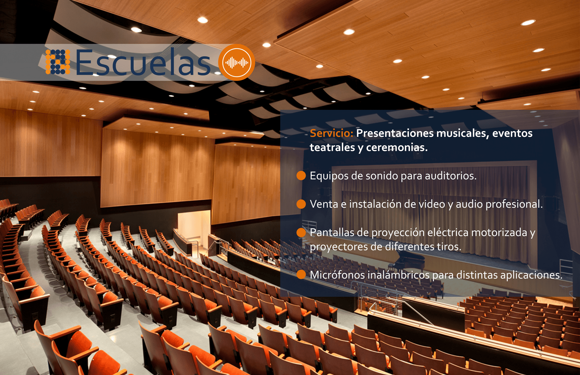 Escuelas Auditorios